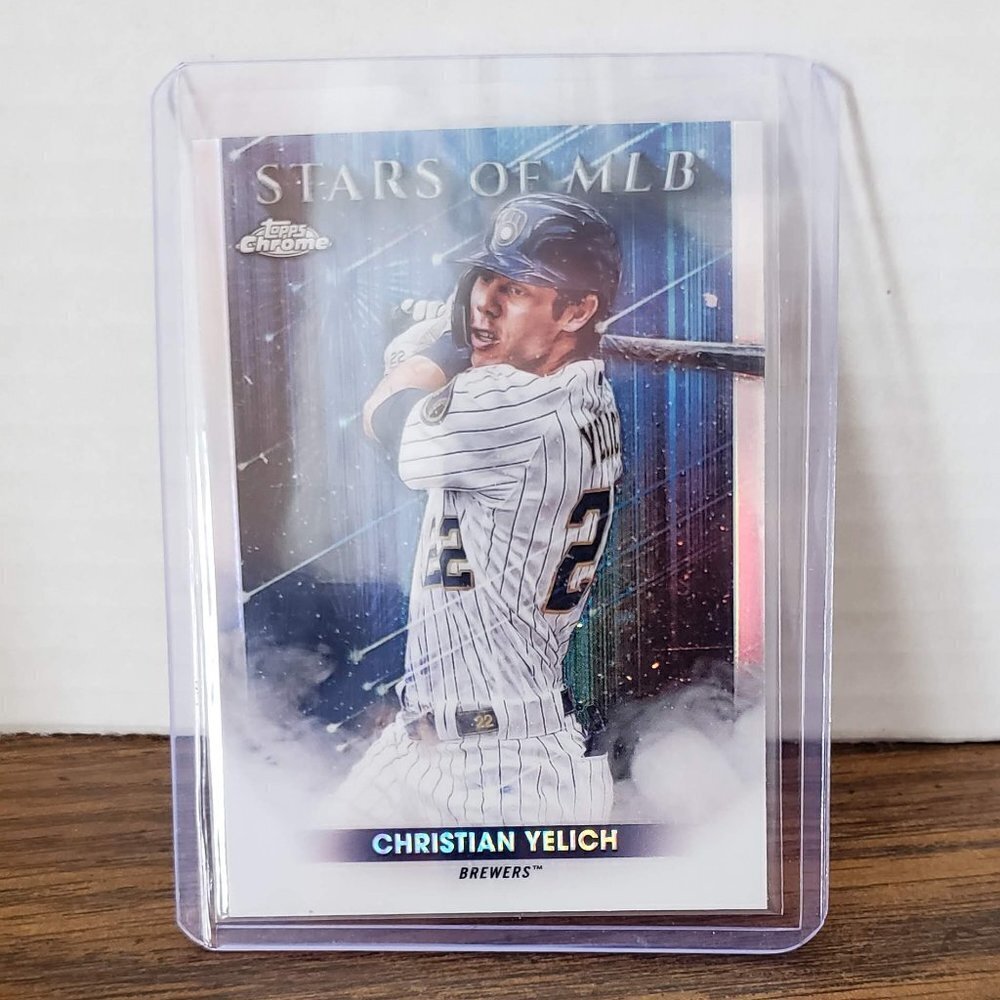 2022 Topps Chrome Christian Yelich Stars of the MLB Milwaukee Brewers #SMLBC-11
